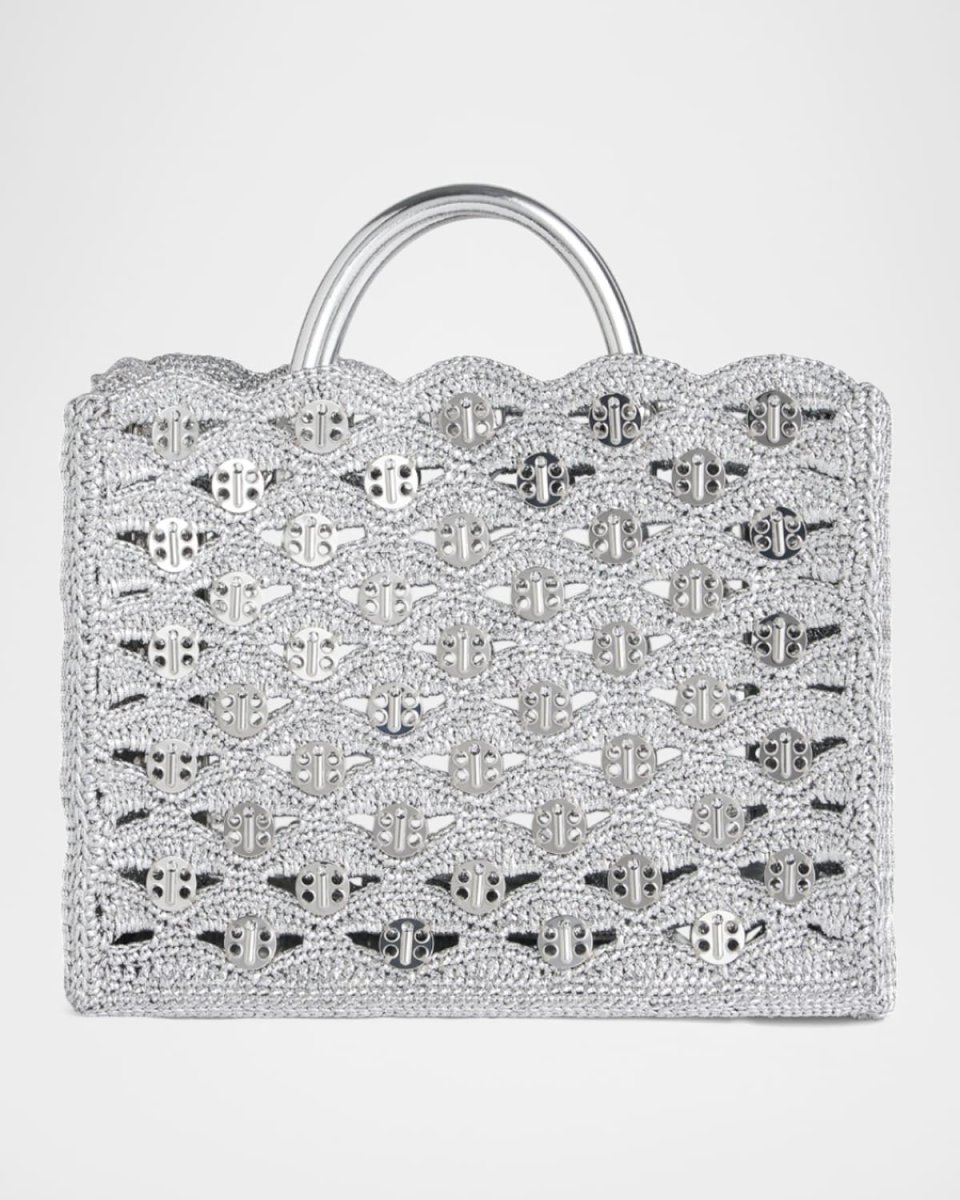 Cabas Metallic Disc Tote Bag
